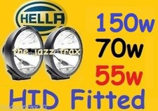 1pr Hella Rallye 4000 Large Or Compact Fitted With Our Hid Kit - 55w 70w Or 150w
