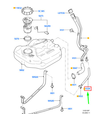 URO Parts Kraftstofftank Entlüftungsschlauch – Ersatzteil Für Europäische Fahrzeuge, 3501350