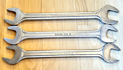   Blue Point Tool USA SUPREME JUMBO Wrench Set SAE Double Open End Offset Lot