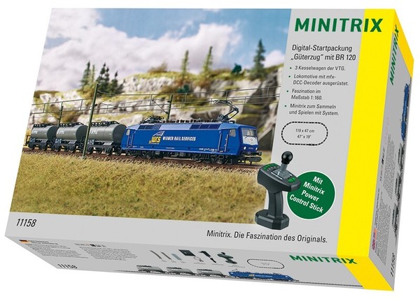 "Minitrix 11158 N Digital-Startpackung \"GüTerzug\" Mit Baureihe 120, Ep. Vi, Dcc,"-image