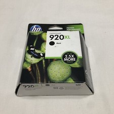Genuine HP 920XL CD975AN Black Ink Cartridge Dated March 2013