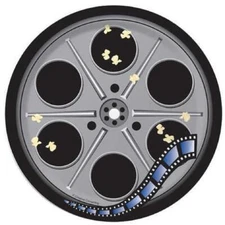 Reel Hollywood Movie Night Projector Camera Theme Party 7" Paper Dessert Plates