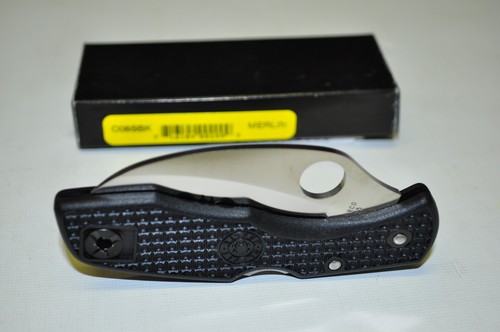 SPYDERCO C08SBK MERLIN BORDO SEGHETTATO MADE IN JAPAN FUORI PRODUZIONE NECESSITÀ DA COLLEZIONE! - Foto 3 di 9