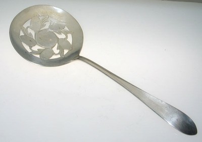 Vintage Tomate Servierer Rogers Hutton Silber Platte Durchbohrt Flach Politur