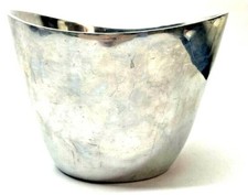 Vtg NAMBE 532 Heavy Collectible Alloy Aluminum Art Serving Butterfly Bowl 6.5"H