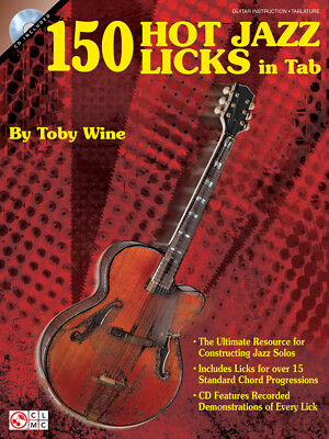 150 Hot Jazz Licks in Tab (2010) | Guitar Educational | Buch + CD