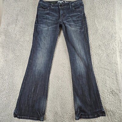 Wrangler Rock 47 Jeans Womens 32x33* Blue Ultra Low Rise Boot - Main Image