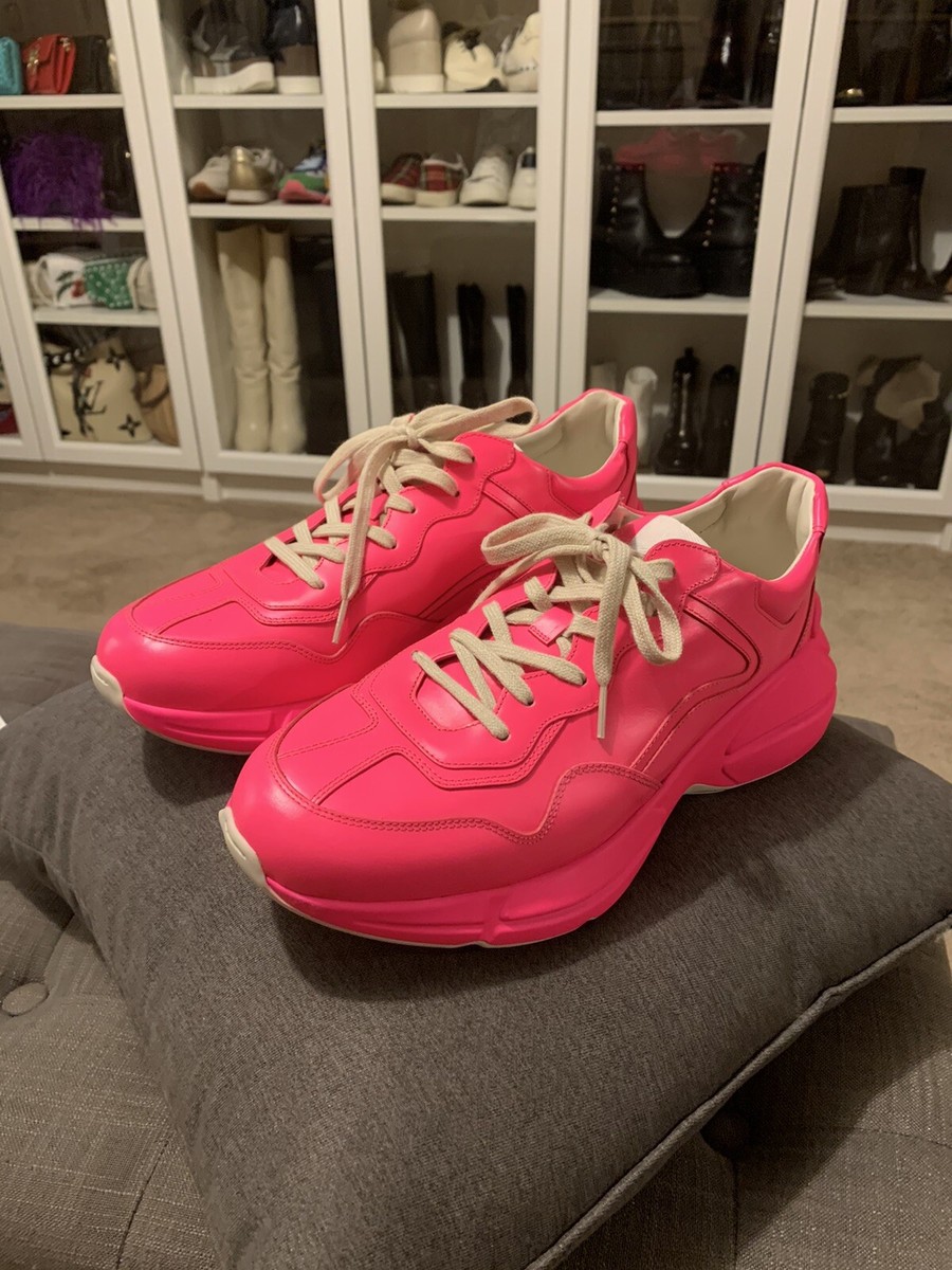 pink rhyton gucci shoes