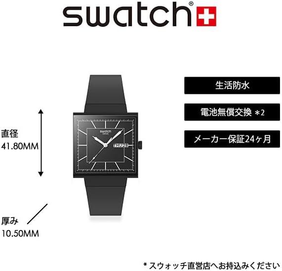 時計 Swatch WHAT IF...BLACKAGAIN? Amazon.com: Swatch What IF…Black? : Clothing, Shoes & Jewelry