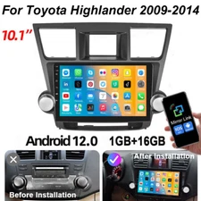 For Toyota Highlander 2009-2014 16GB Android 12 Car Stereo Radio GPS Navi Player