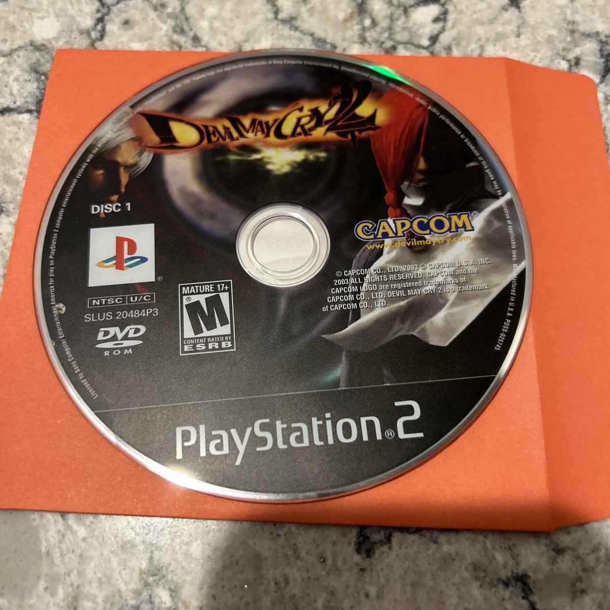 Devil May Cry 2 (Sony PlayStation 2, 2003) Disc Only. Tested