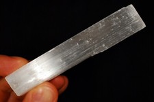 *SELENITE* Stick 10.6cm 73g Natural Stone Rough Crystal Wand, Protection