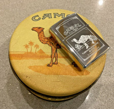 Genuine Brand New 1995 ZIPPO Lighter Unusual DOUBLE SIDED CAMEL DESIGN Chrome