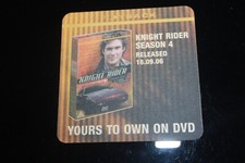 Knight Rider Staffel 4 Bierdeckel DVD Untersetzer Film Bierdeckel Karte