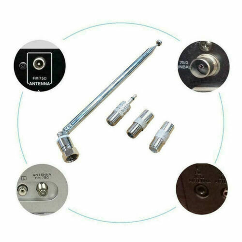 F-Typ Radio FM Antenne Teleskop Antenne 3,5 mm Stecker Adapter für Bose Wave - Bild 6 von 12