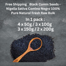 Black Cumin Seeds - Nigella Sativa Comino Negro 100 Pure Natural Fresh Raw Bulk