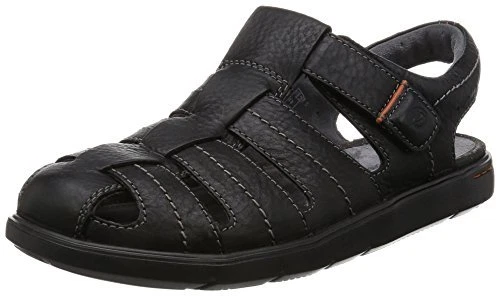 Clarks Uomo Unwilmore Bay Vestibilità Larga Nero Lea Extra Comfort UK 7 10 H