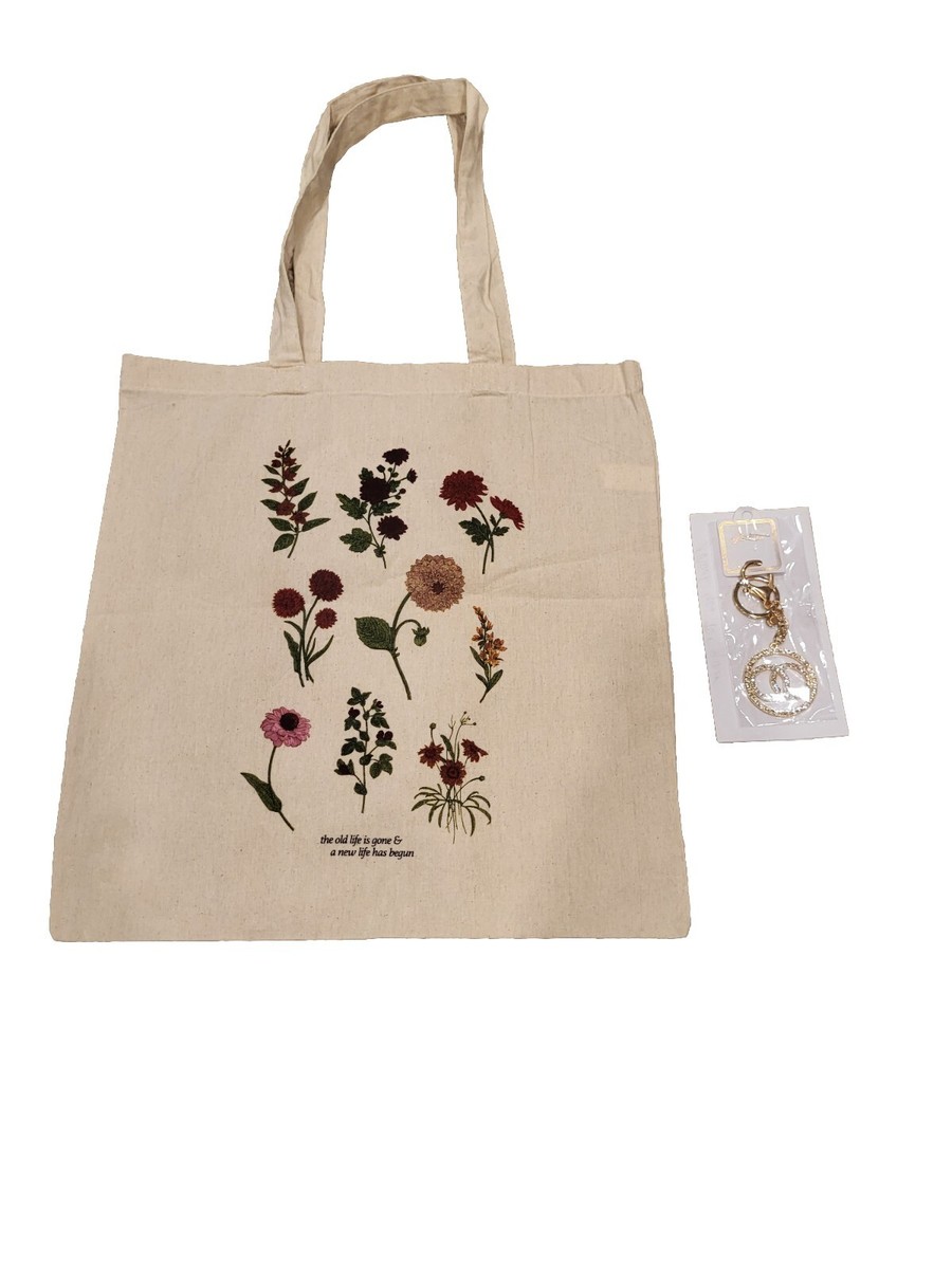 Tote Bag And Keychain Set Old Life Is Gone & New Life Has