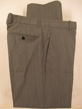 Theory Mens Grey Flat Front Dress Pants 35x32 USA Made