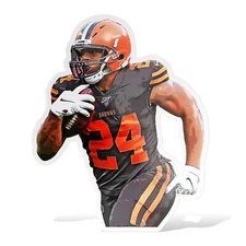 Nick Chubb Cleveland Browns Glossy Sticker Vinyl Laminate, Self Adhesive