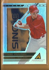 2013 Panini Pinnacle Todd Frazier Clear Vision Single Insert Card # CV45 Reds