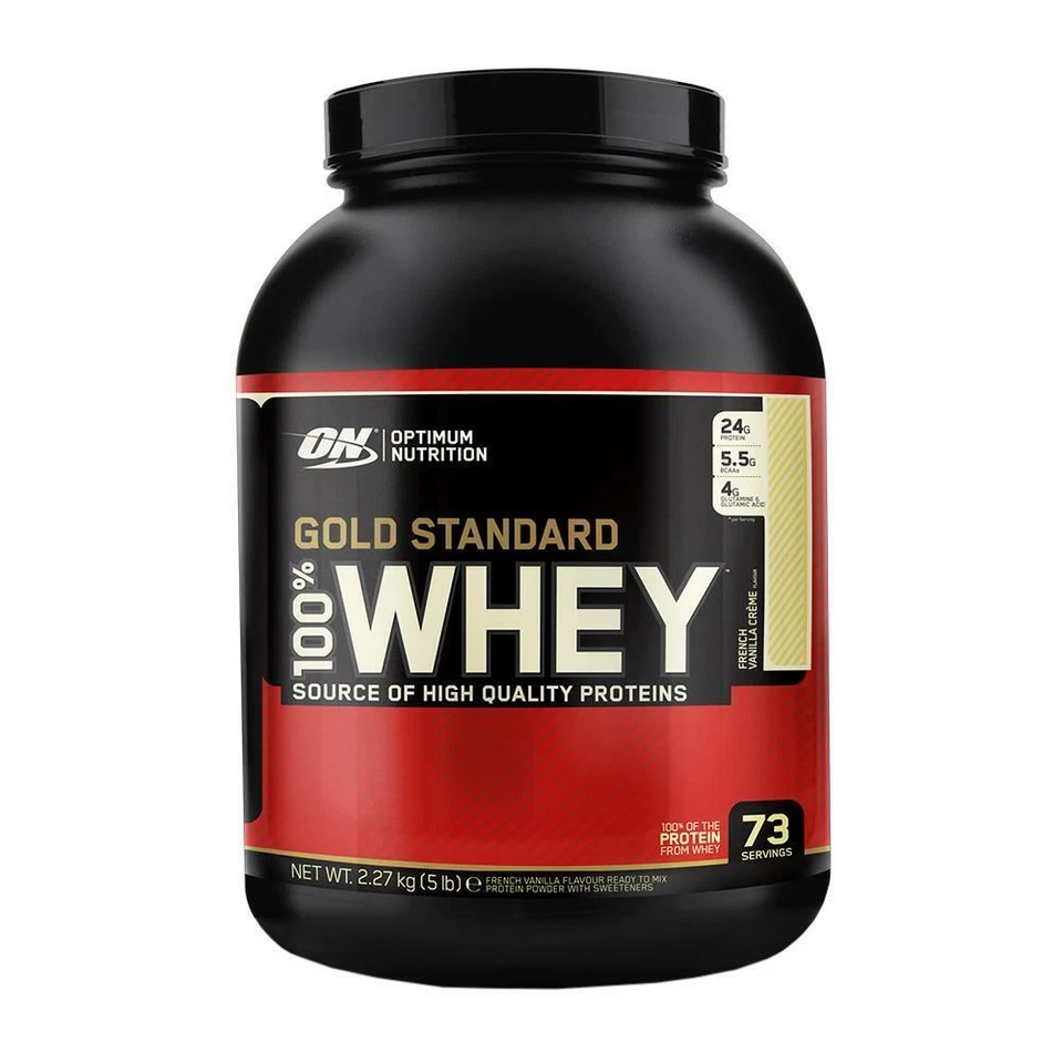 (30,83 EUR/kg) Optimum Nutrition 100% Whey Gold 2 x 2270g Dose Eiweiß Protein