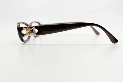 MICHAEL KORS Black Gold Logo Rectangular Glasses Frames Only MK693