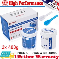 US Dental Impression Putty Fast PVS VPS Material Silicon Hydrophilic 2Pcs 400g