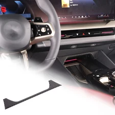For BMW 5 Series G60 2024+ Carbon Center Console Cup Holder Front Sticker Trim