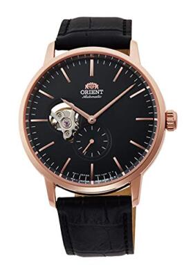 ORIENT Contemporary RN-AR0103B Automatik Herrenuhr Schwarz Lederband NEU