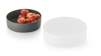 Philippi Clara Fruchtschale, Alu Pulverbeschichtet, Innen Emailliert, D 23 Cm