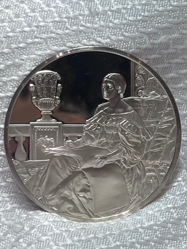 1981 FM Sterling Silver 31.58 G Proof The Muse : Susan Walker Morse Samual Morse