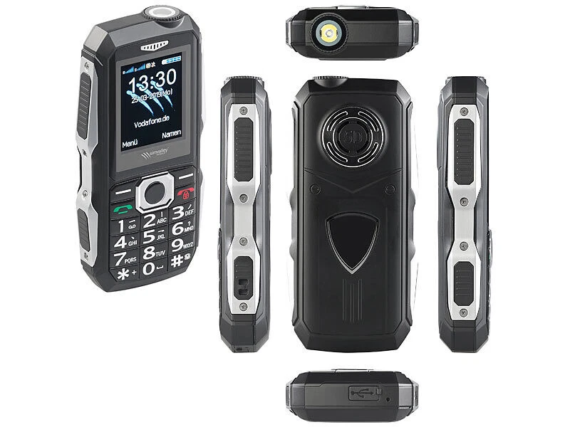 Téléphone mobile outdoor double SIM étanche et antichoc - Simvalley Mobile - Photo 4/4