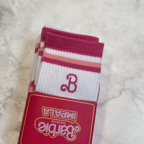 NEW WITH TAGS Impala Rollerskate Socks 3pk (Barbie THE MOVIE) GC4 - Picture 3 of 7
