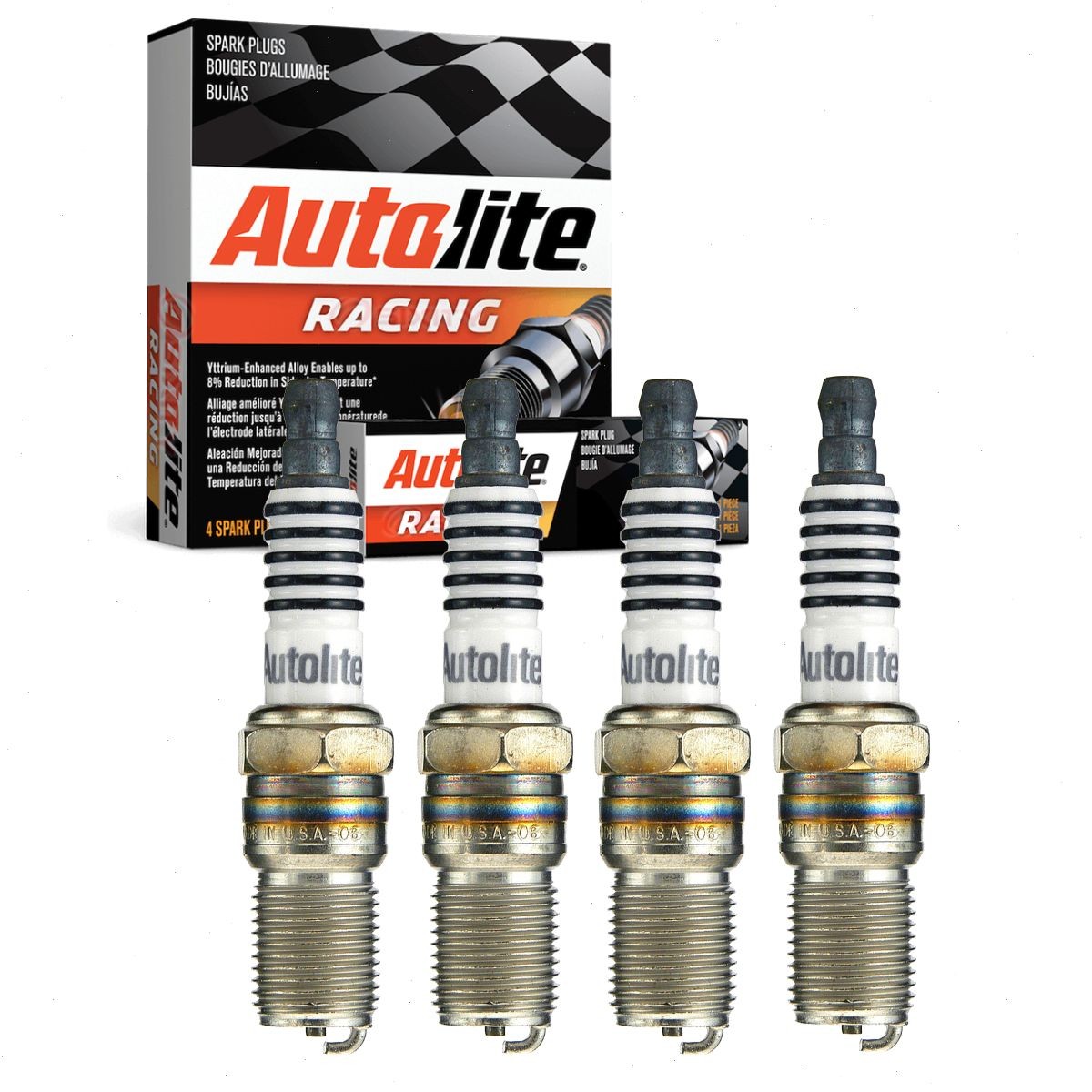 4 pc Autolite Racing AR473 Spark Plugs for AGF071 7891 683 41R04 1085 gd