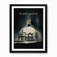 Do Not Be A Pessimist Art Print Framed Wall Art Poster Canvas Print Picture