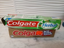 2000 s Sealed Colgate Tartar Control Herbal Vintage Toothpaste Lot Prop