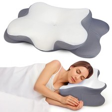 Cervical Neck Pillow for Pain Relief, Orthopedic Contour Memory Foam Pillow f...
