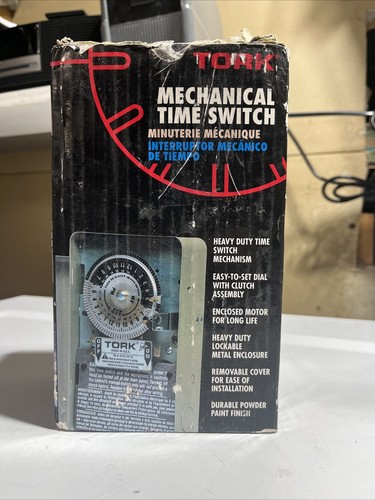TORK 8001 24-Stunden Arbeitszyklus mechanische Zeitschaltuhr 20A 120V, SPDT Open Box LESEN - Bild 2 von 8