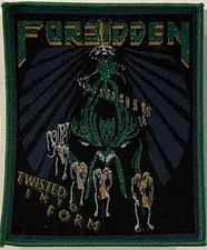 Forbidden - Twisted Into Form 3.5" x 4" Woven Patch [Thrash Metal]