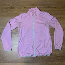 adidas Women s Pink Full Zip Track Jacket Polyester Long Sleeve Size S