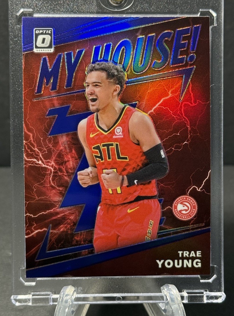 2019-20 Donruss Optic Trae Young My House! Purple #18 Hawks