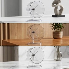Silent Hamster Wheel 12 Inch, Double Axle Exercise Wheel for Hamsters