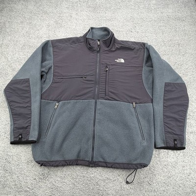 The North Face Retro Denali Jacket Mens XL Gray Fleece Full Zip Pocket Polartec