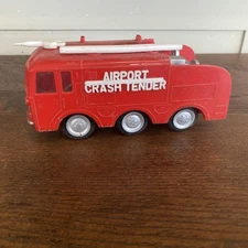 RARE NFIC Hong Kong (1966) Plastic Friction Drive Airport Crash Tender #747