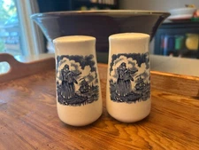 Vintage Fair Winds Porcelain Salt and Pepper Shakers- Alfred Meakin