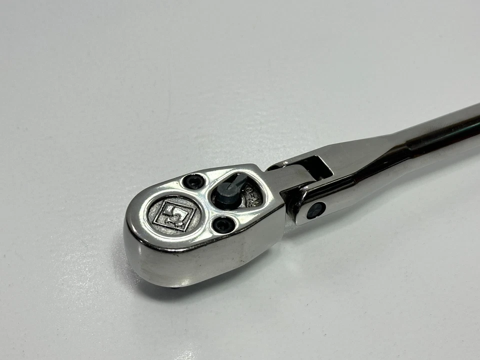 Armstrong Tools USA 11-974 (Rare) 3/8 Drive FLEX Head Chrome Ratchet w/ Arm Logo - Image 2 of 4