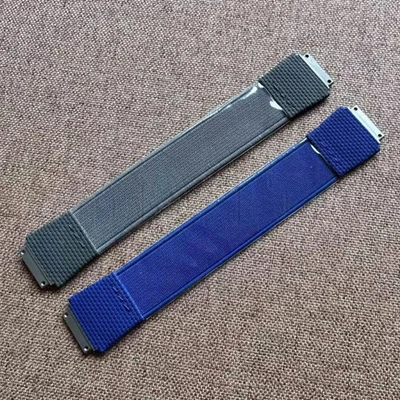 Passend für Richard Mille RM67 01 02 Größe S M Blau Grau Medium Elastisch Uhrenarmband - Bild 1 von 4