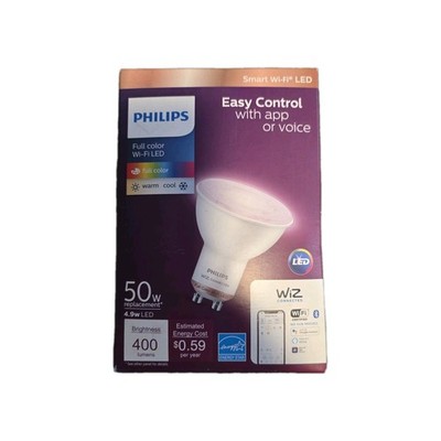 Philips Smart 50W GU10 LED Bulb White and Color Ambiance 400LM Color-Change