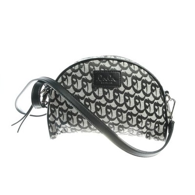 Schultertasche Lala Berlin Schwarz Weiß